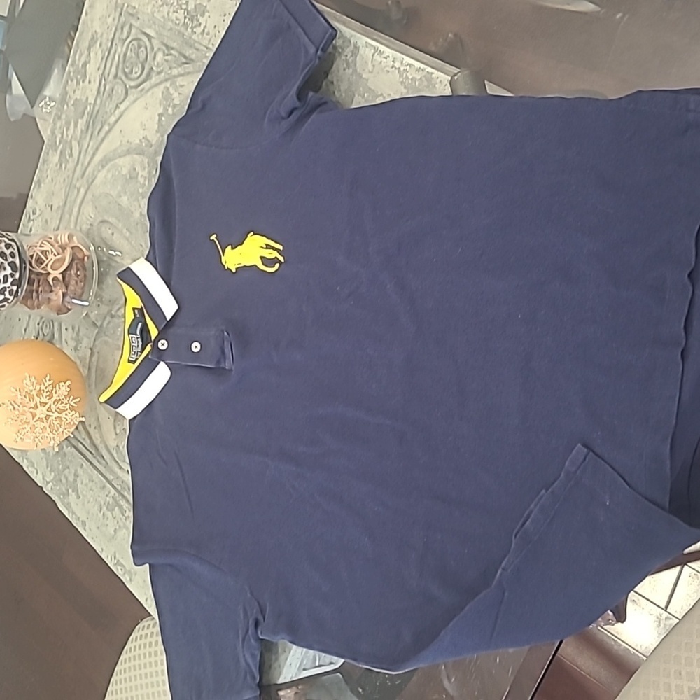 RALPH LAUREN MEN'S BIG PONY OVERSIZED POLO GOLF SHIRT LARGE